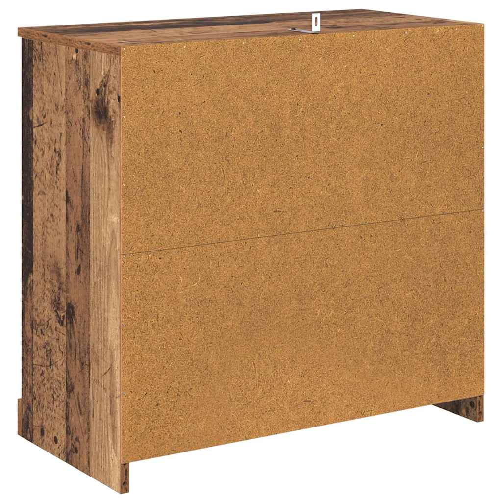 Sideboards med skuffe 2 pcs Gammelt træ 70 x 35,5 x 67,5 cm