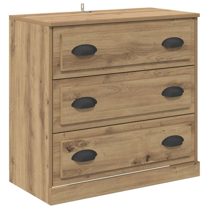 Sideboards med skuffe 2 pcs Artisan Egetræ 70 x 35,5 x 67,5 cm