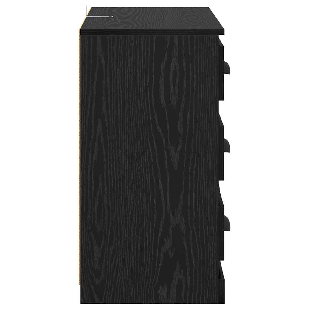 Sideboards 2 pcs Sort eg 70 x 35,5 x 67,5 cm Konstrueret træ