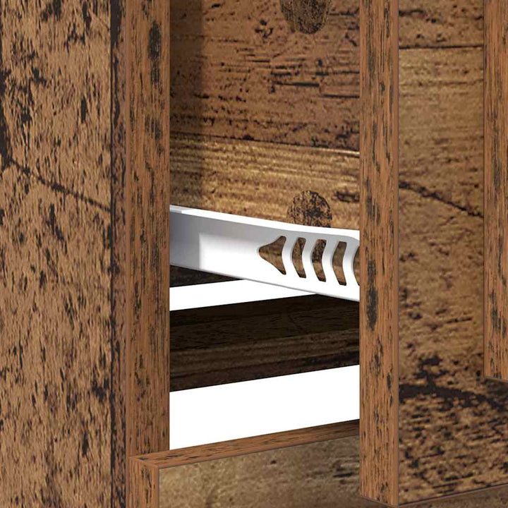 Sideboards med skuffe 2 pcs Gammelt træ 70 x 35,5 x 67,5 cm