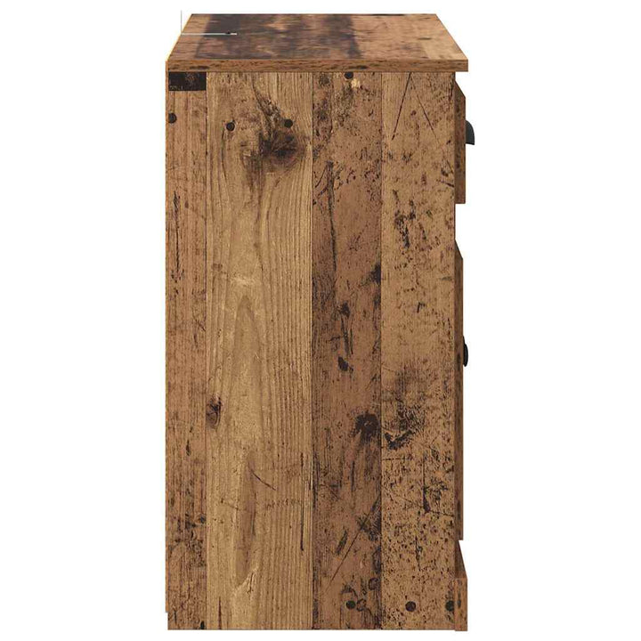 Sideboards med skuffe 2 pcs Gammelt træ 70 x 35,5 x 67,5 cm