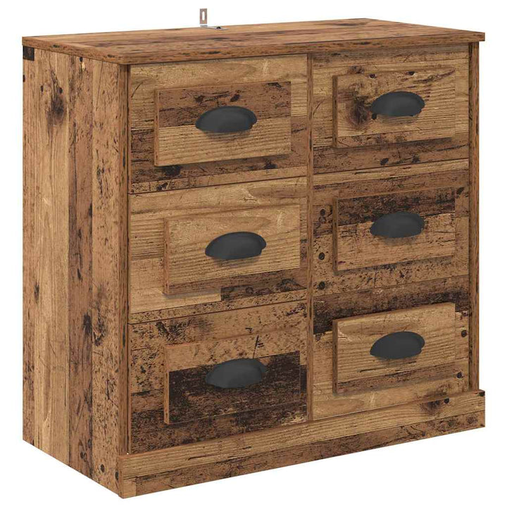 Sideboards 2 stk. Gammelt træ 70 x 35,5 x 67,5 cm