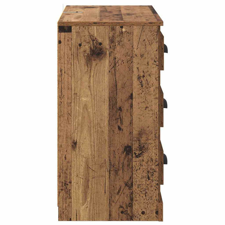 Sideboards 2 stk. Gammelt træ 70 x 35,5 x 67,5 cm