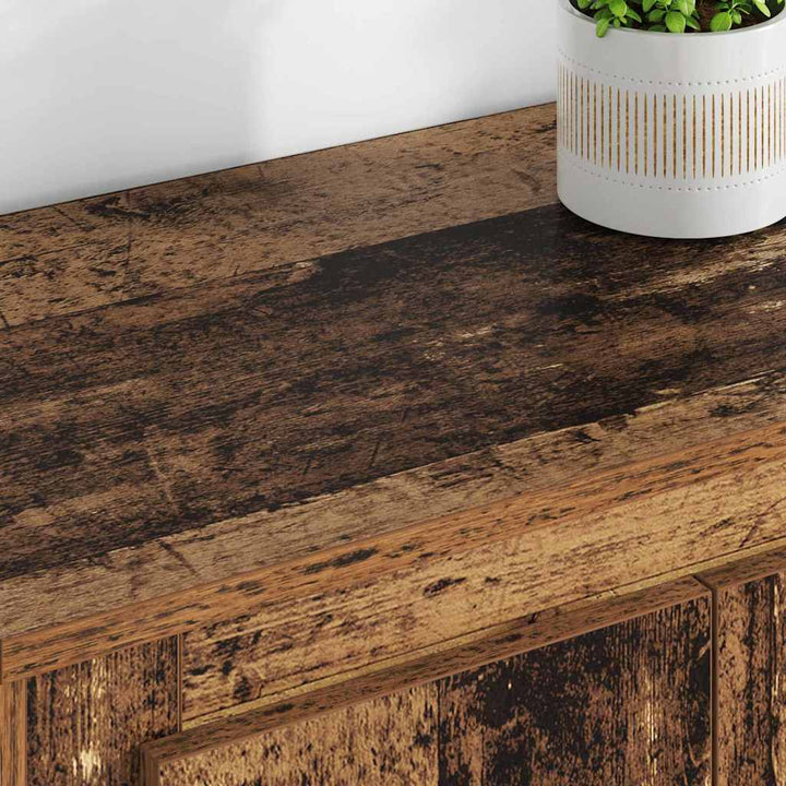 Highboard 3 stk. Gammelt træ 132 x 35,5 x 103,5 cm