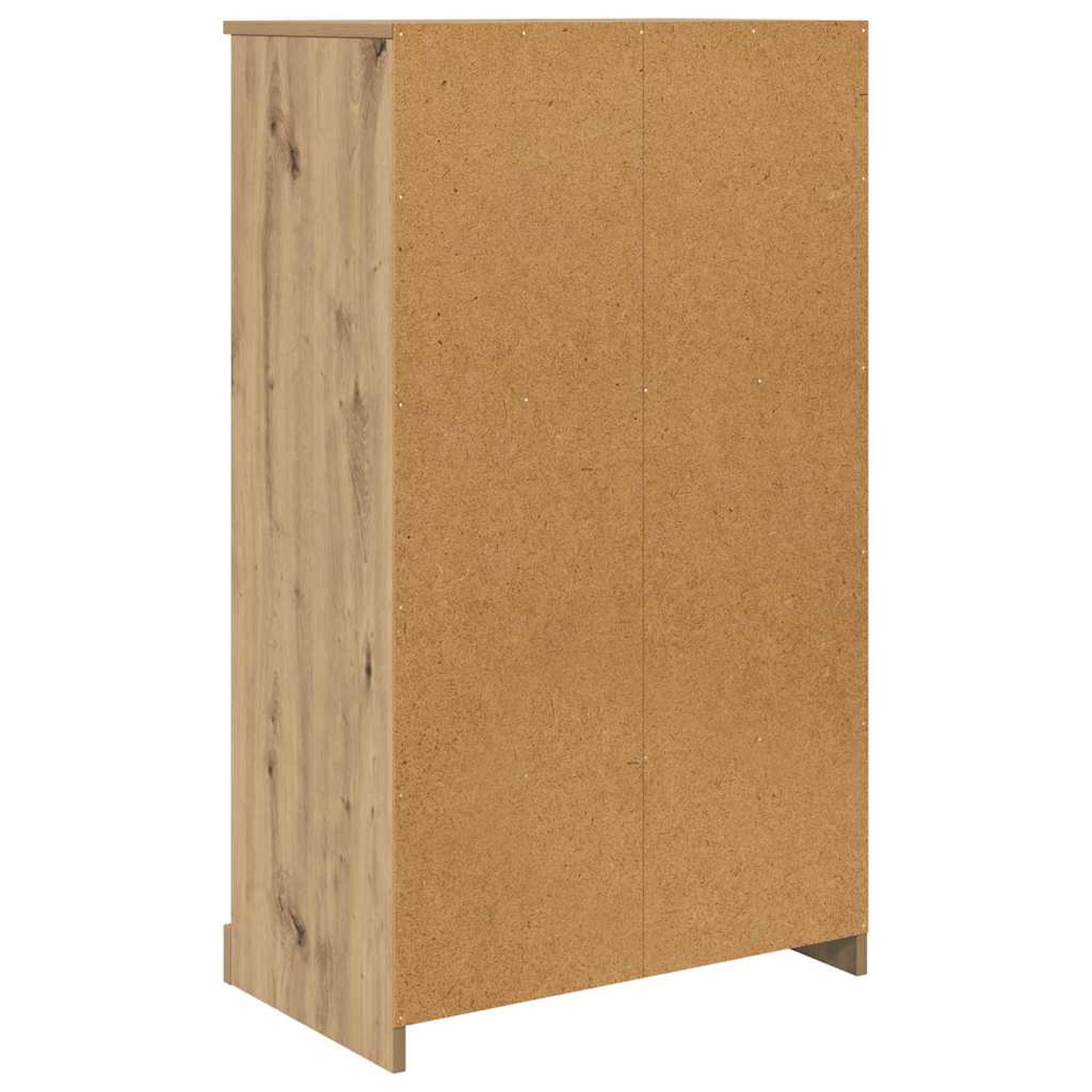 Highboard med skuffe 3 pcs Artisan Egetræ Konstrueret træ