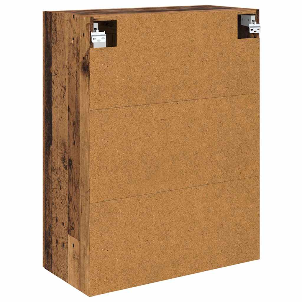 Væggeskabe 2 pcs Gammelt træ 69,5 x 34 x 90 cm Konstrueret træ