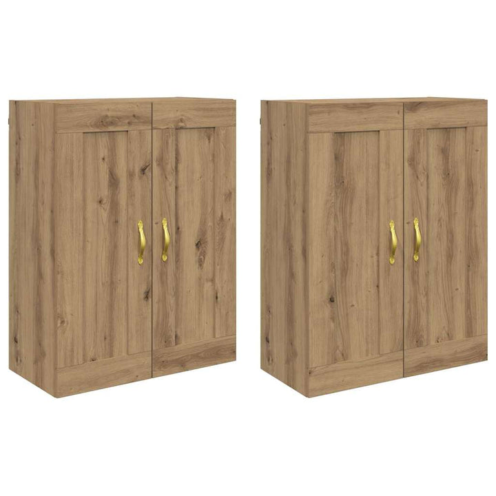 Væghængt skab 2 pcs Artisan Egetræ 69,5 x 34 x 90 cm