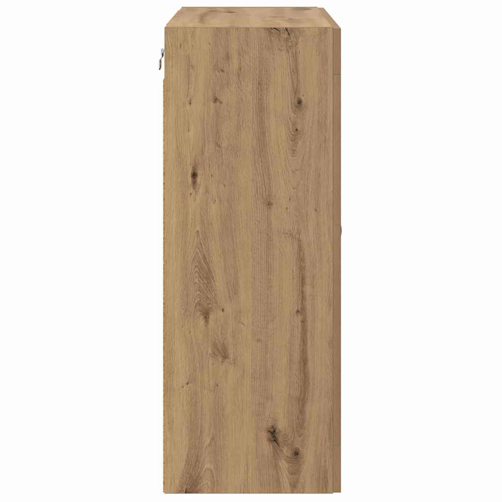 Væghængt skab 2 pcs Artisan Egetræ 69,5 x 34 x 90 cm