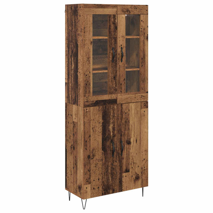 Highboard Gammelt træ 69,5 x 34 x 180 cm Konstrueret træ