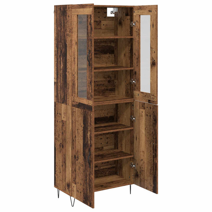 Highboard Gammelt træ 69,5 x 34 x 180 cm Konstrueret træ