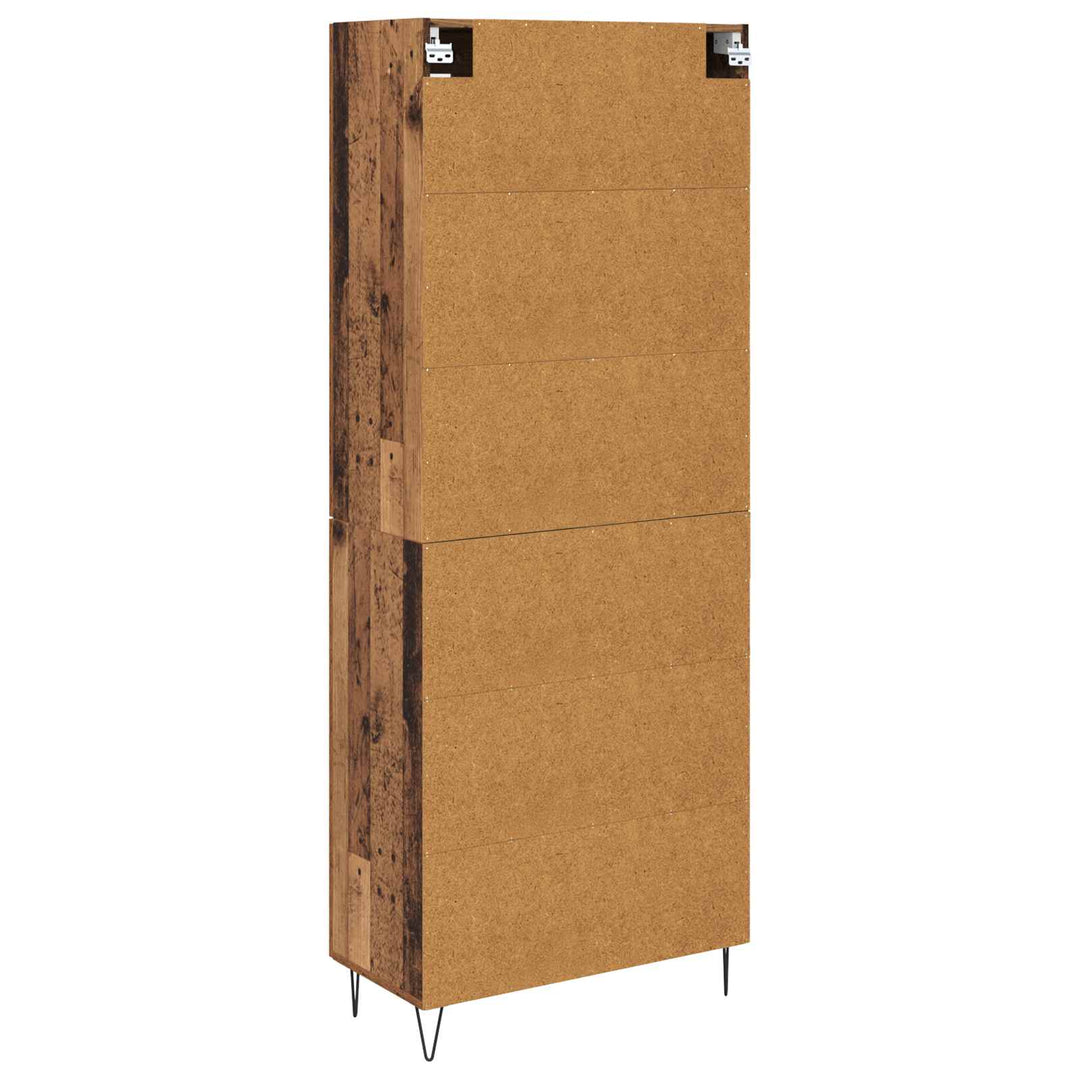 Highboard Gammelt træ 69,5 x 34 x 180 cm Konstrueret træ
