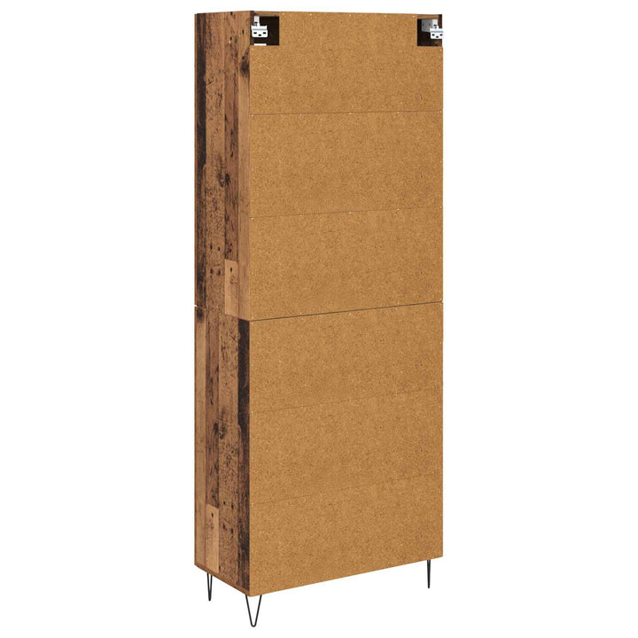 Highboard Gammelt træ 69,5 x 34 x 180 cm Konstrueret træ