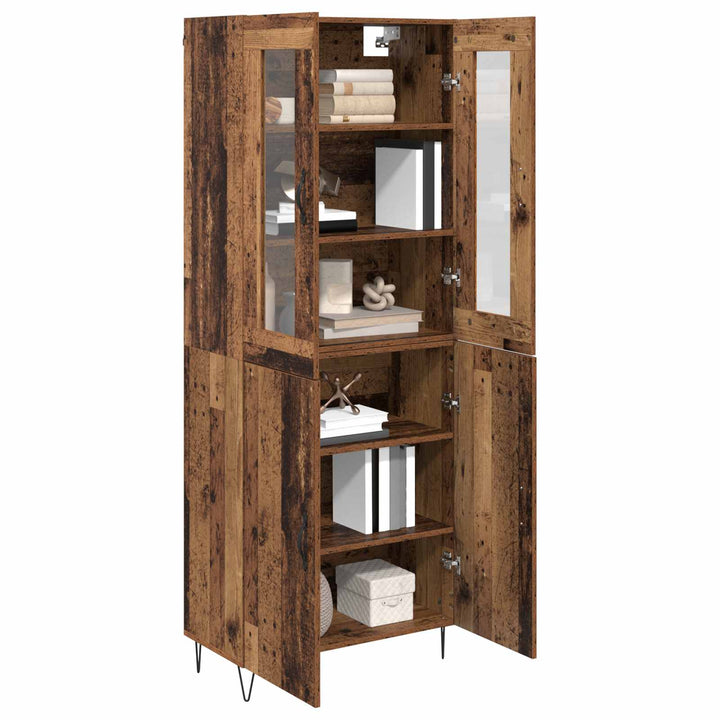 Highboard Gammelt træ 69,5 x 34 x 180 cm Konstrueret træ