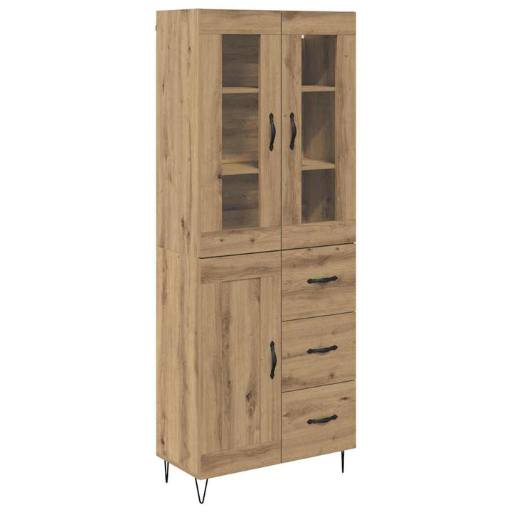 Highboard Artisan Egetræ 69,5 x 34 x 90 cm Konstrueret træ
