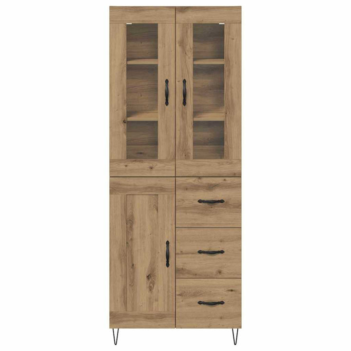 Highboard Artisan Egetræ 69,5 x 34 x 90 cm Konstrueret træ