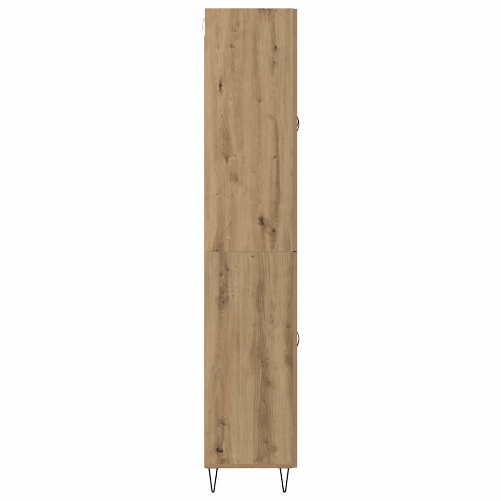 Highboard Artisan Egetræ 69,5 x 34 x 90 cm Konstrueret træ