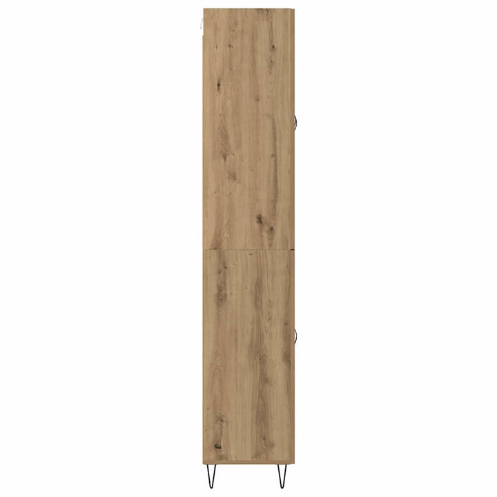 Highboard Artisan Egetræ 69,5 x 34 x 90 cm Konstrueret træ