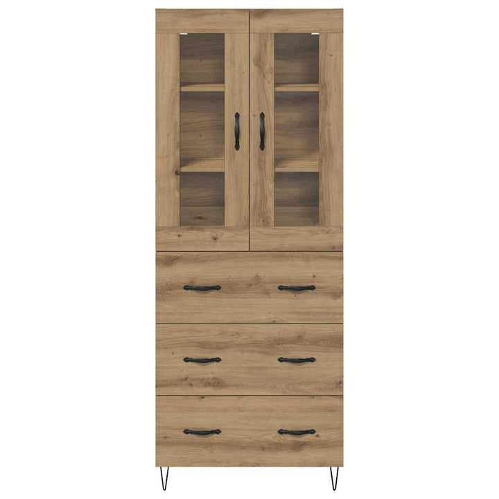 Highboard Artisan Egetræ 69,5 x 34 x 90 cm Konstrueret træ