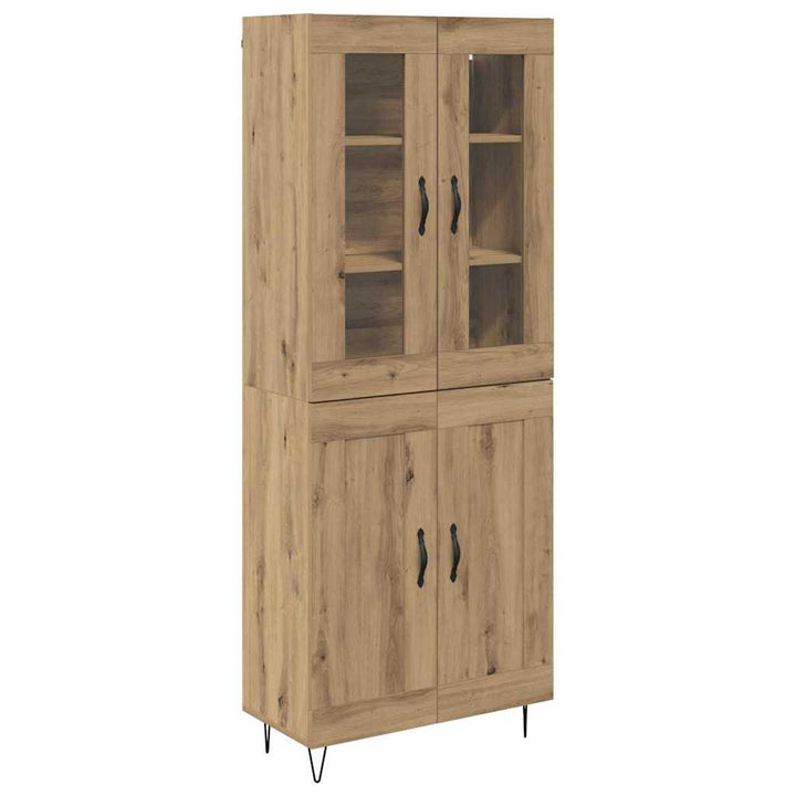Highboard Artisan Egetræ 69,5 x 34 x 90 cm Konstrueret træ