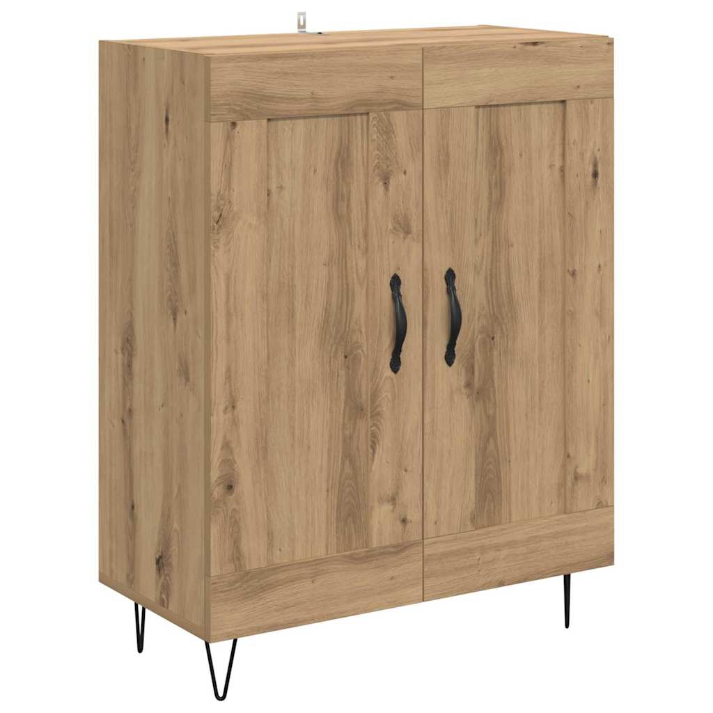 Highboard Artisan Egetræ 69,5 x 34 x 90 cm Konstrueret træ