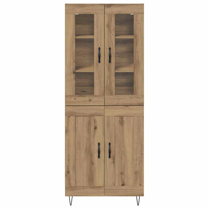 Highboard Artisan Egetræ 69,5 x 34 x 90 cm Konstrueret træ
