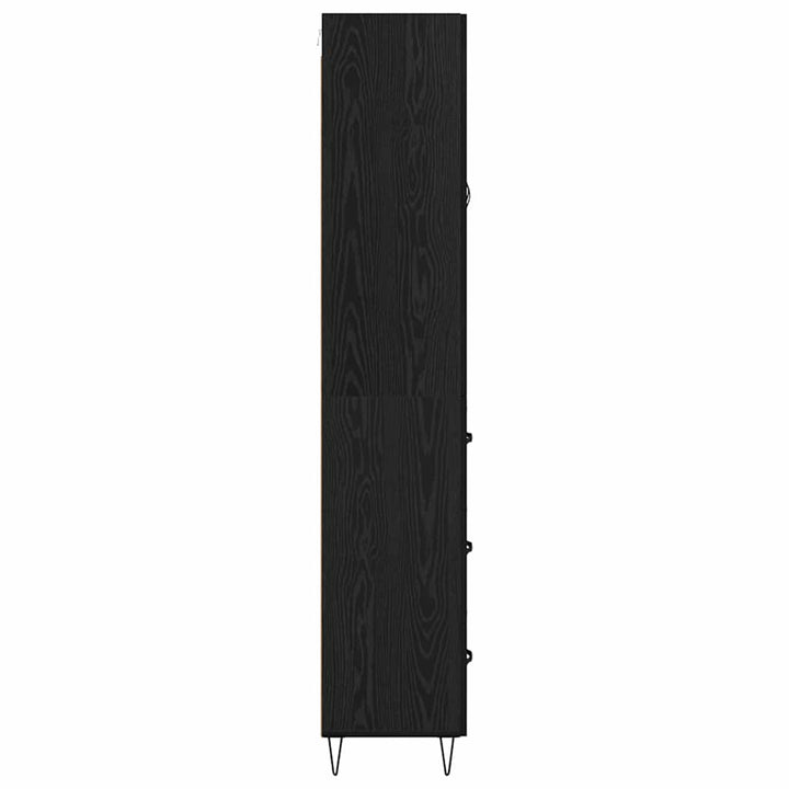 Highboard Sort eg 69,5 x 34 x 90 cm Konstrueret træ