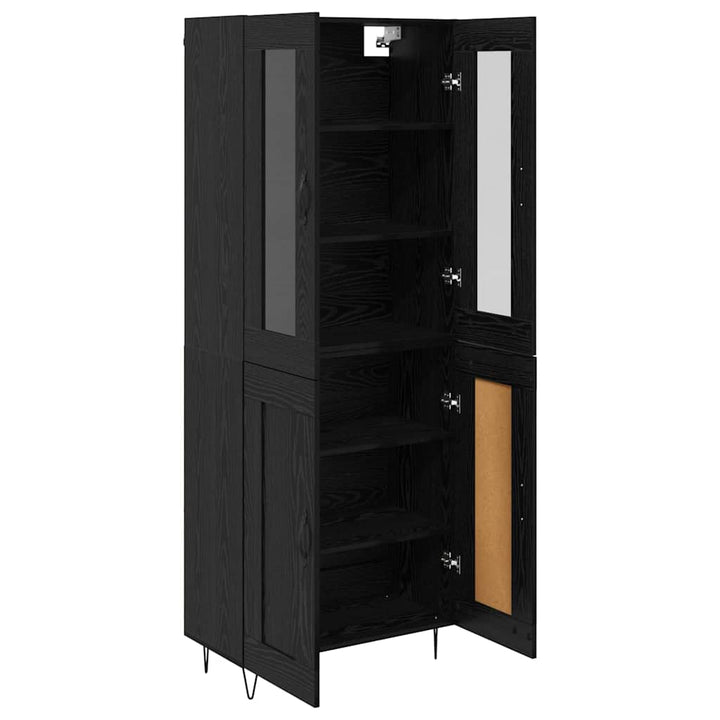 Highboard Sort eg 69,5 x 34 x 90 cm Konstrueret træ