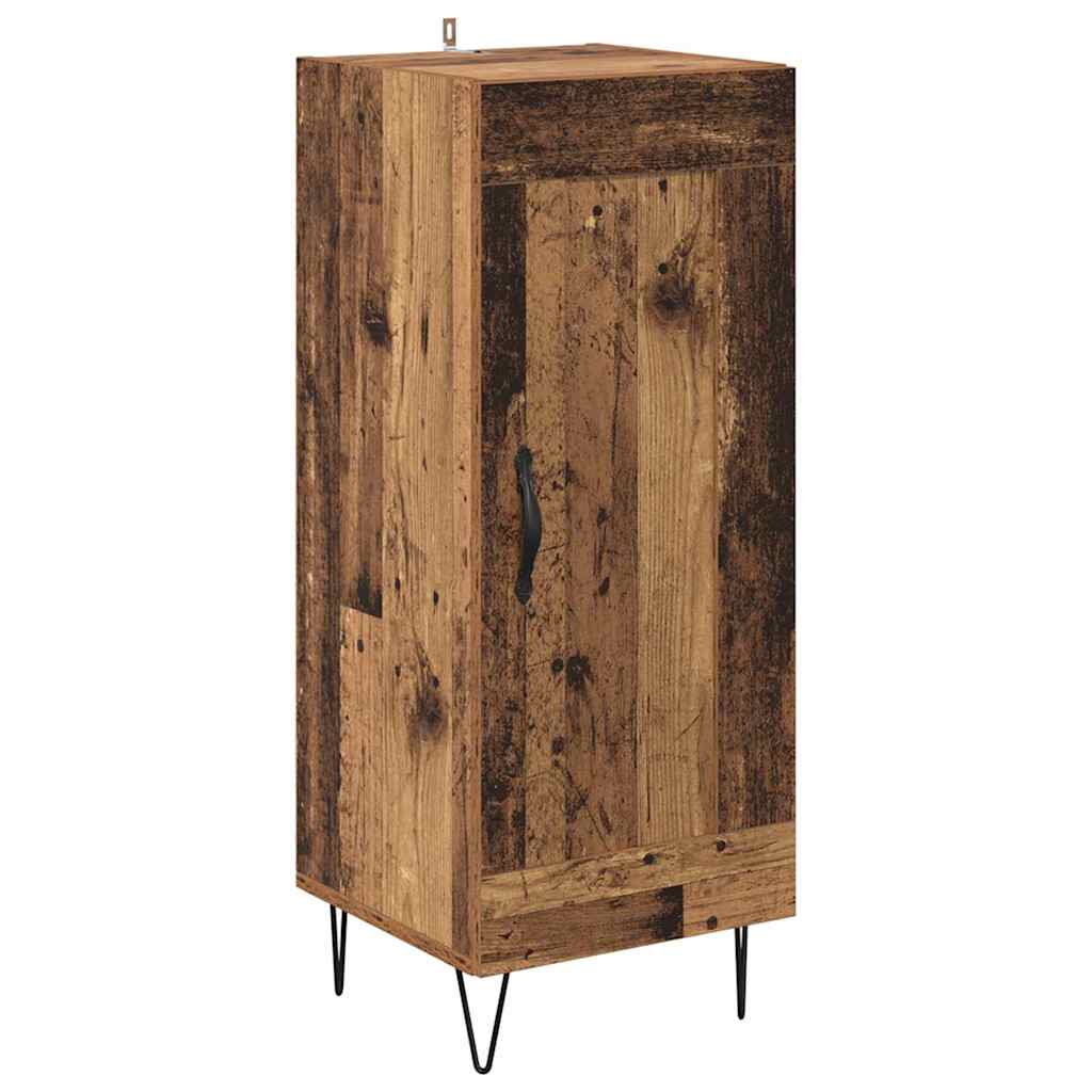 Highboard Gammelt træ 34,5 x 34 x 90 cm Konstrueret træ