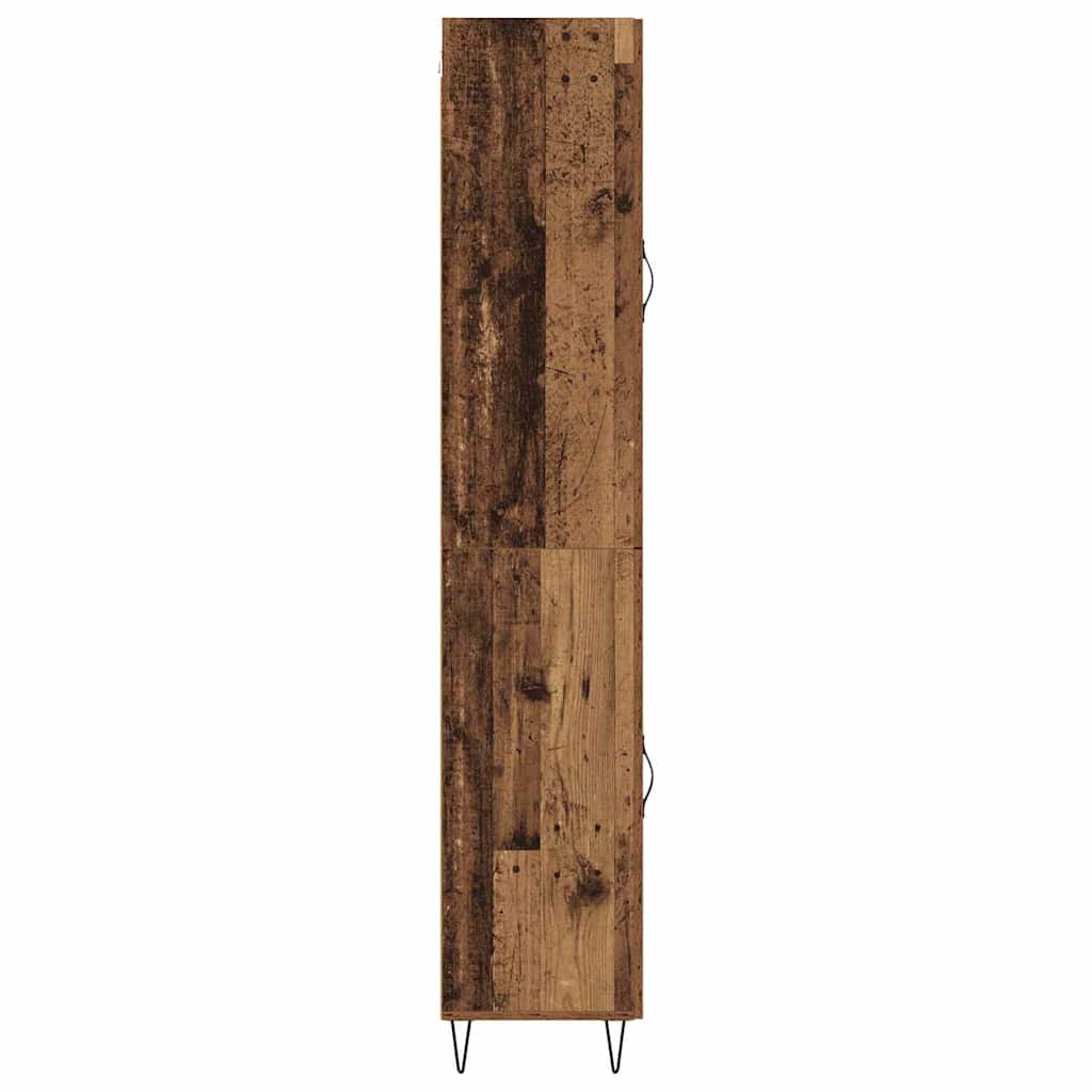 Highboard Gammelt træ 34,5 x 34 x 90 cm Konstrueret træ