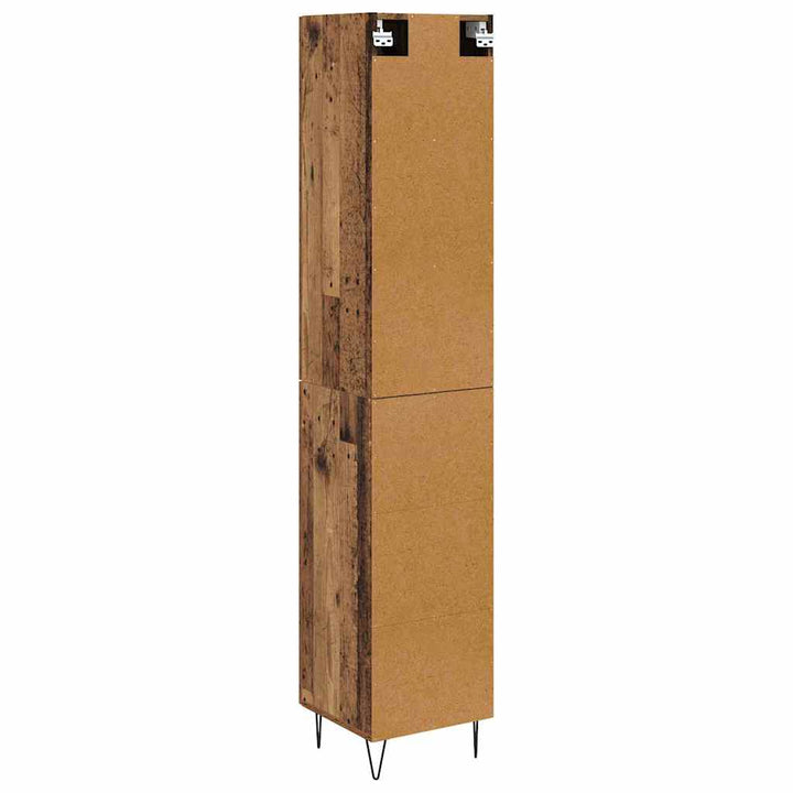 Highboard Gammelt træ 34,5 x 34 x 90 cm Konstrueret træ