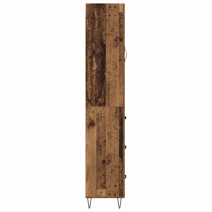 Highboard Gammelt træ 34,5 x 34 x 90 cm Konstrueret træ
