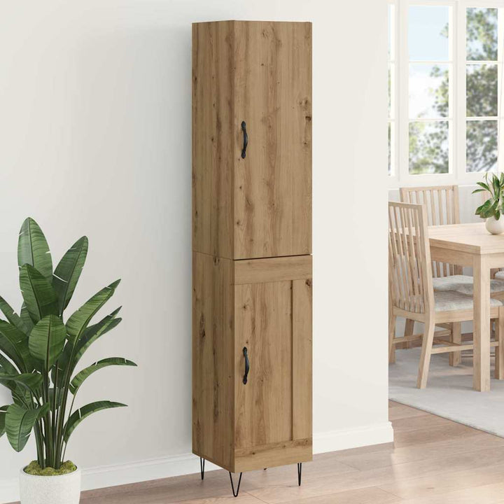 Highboard Artisan Egetræ 34,5 x 34 x 90 cm Konstrueret træ