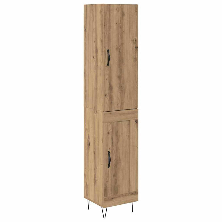 Highboard Artisan Egetræ 34,5 x 34 x 90 cm Konstrueret træ