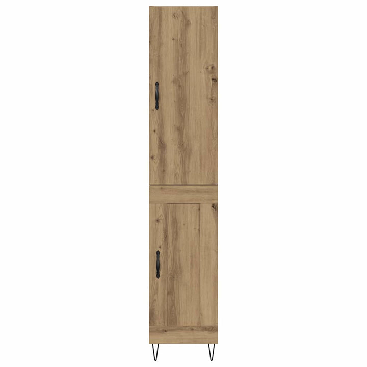 Highboard Artisan Egetræ 34,5 x 34 x 90 cm Konstrueret træ