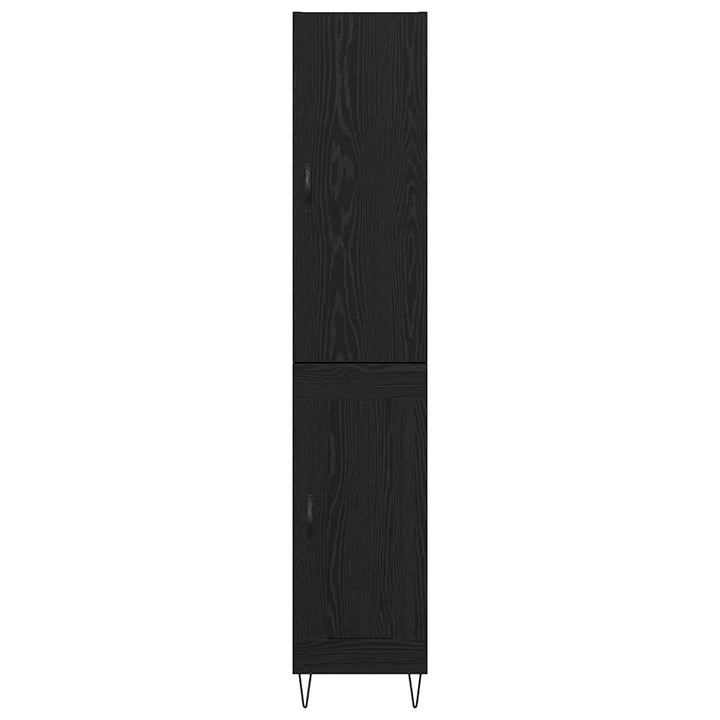 Highboard Sort eg 34,5 x 34 x 90 cm Konstrueret træ