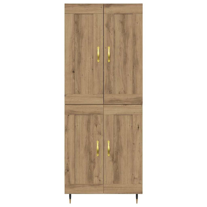 Highboard Artisan Egetræ 69,5 x 34 x 90 cm Konstrueret træ