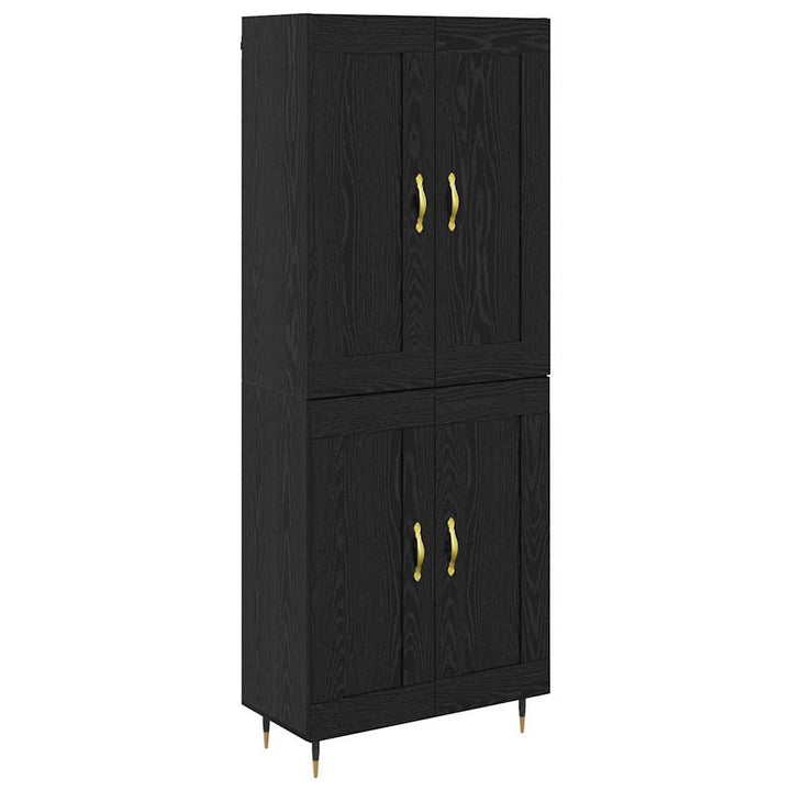 Highboard Sort eg 69,5 x 34 x 90 cm Konstrueret træ