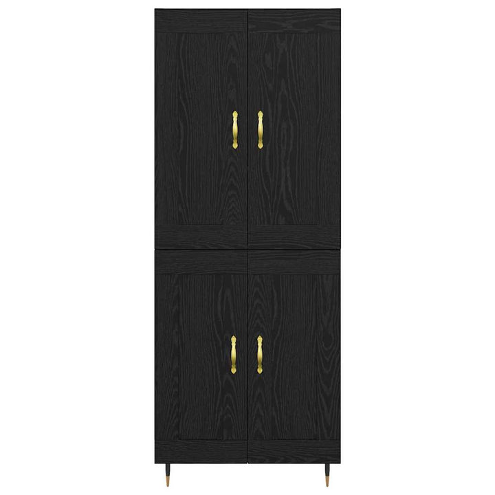 Highboard Sort eg 69,5 x 34 x 90 cm Konstrueret træ