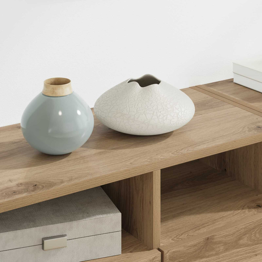 TV Vægmonteringer 4 pcs Artisan Egetræ Konstrueret træ