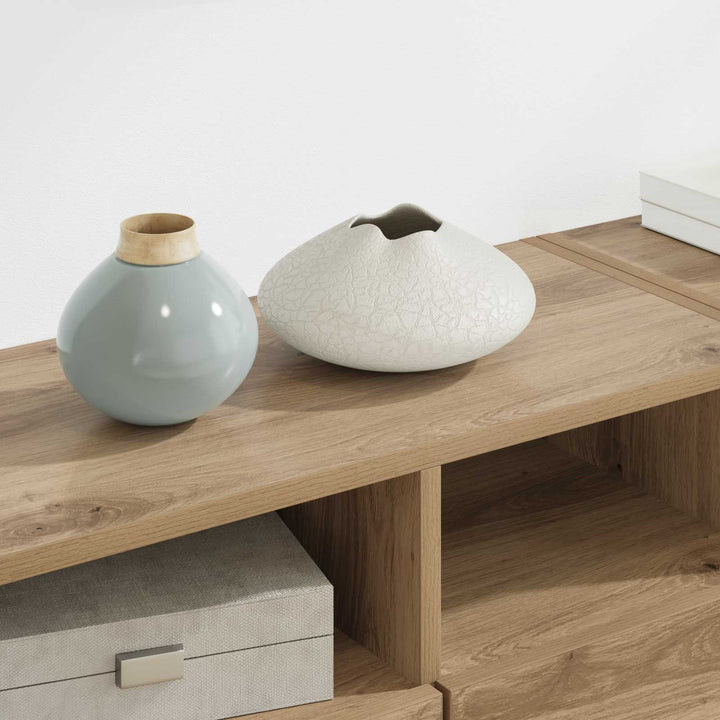 TV Vægmonteringer 4 pcs Artisan Egetræ Konstrueret træ