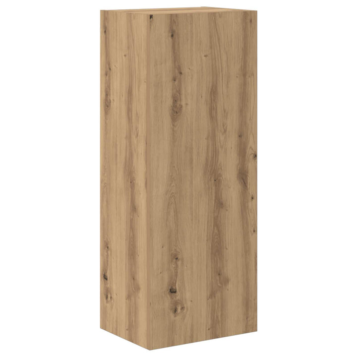 TV Vægmonteringer 4 pcs Artisan Egetræ Konstrueret træ