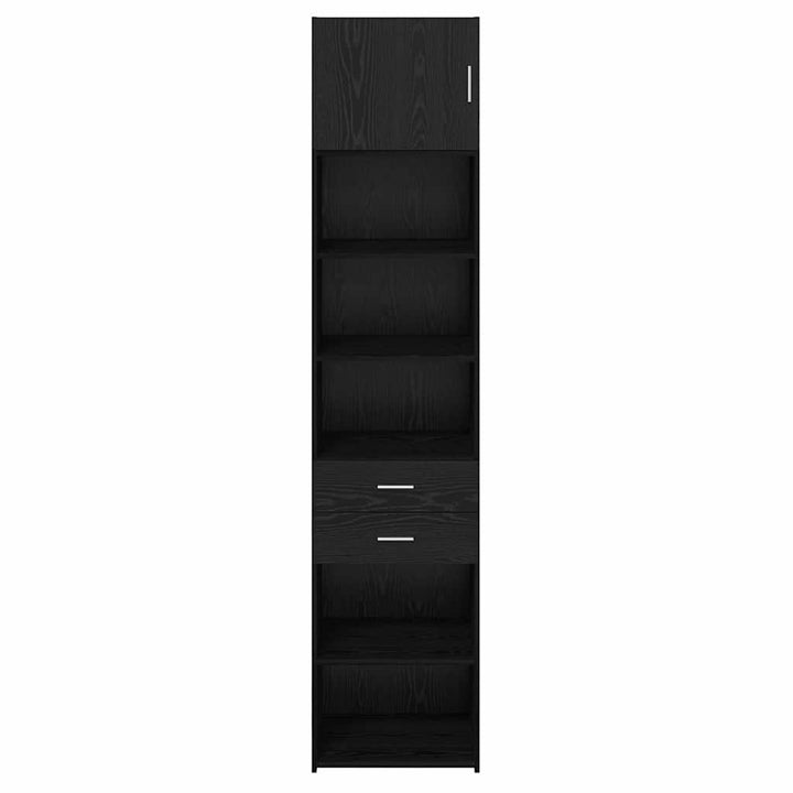 Highboard Sort eg 50 x 42,5 x 225 cm Konstrueret træ