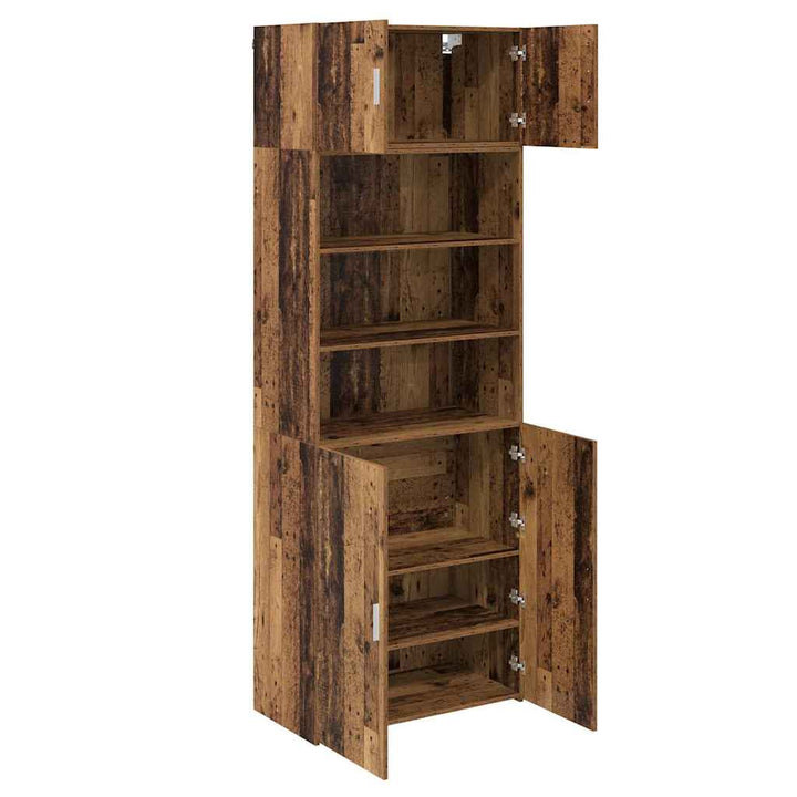 Opbevaringsskab Gammelt træ 80 x 42,5 x 225 cm Konstrueret træ