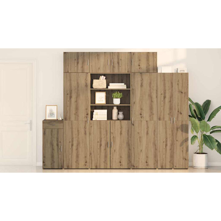 Opbevaringsskab Vægmonteret Artisan Egetræ 80 x 42,5 x 225 cm