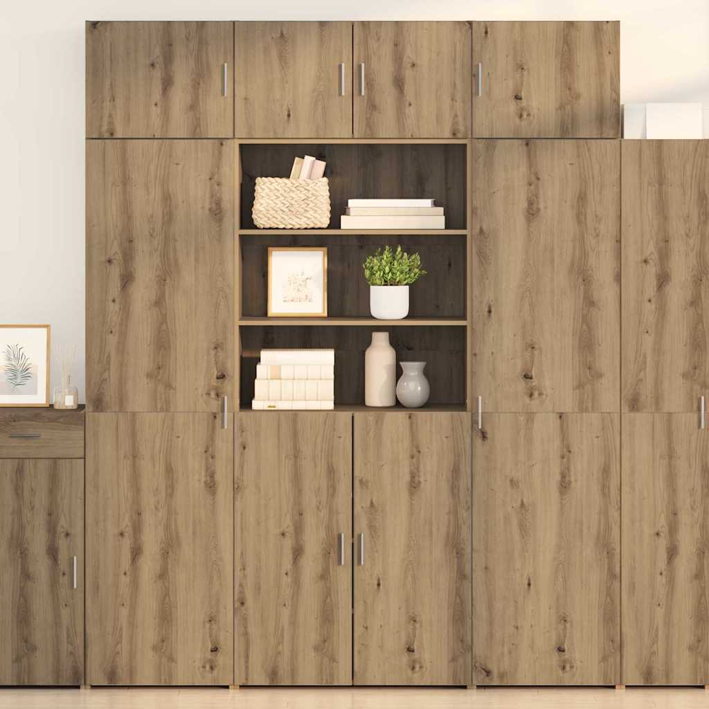 Opbevaringsskab Vægmonteret Artisan Egetræ 80 x 42,5 x 225 cm