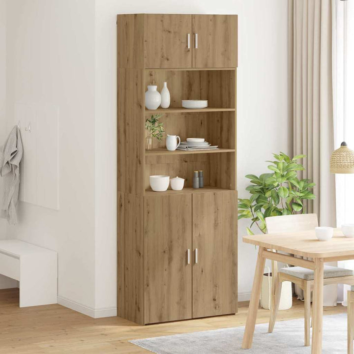Opbevaringsskab Vægmonteret Artisan Egetræ 80 x 42,5 x 225 cm