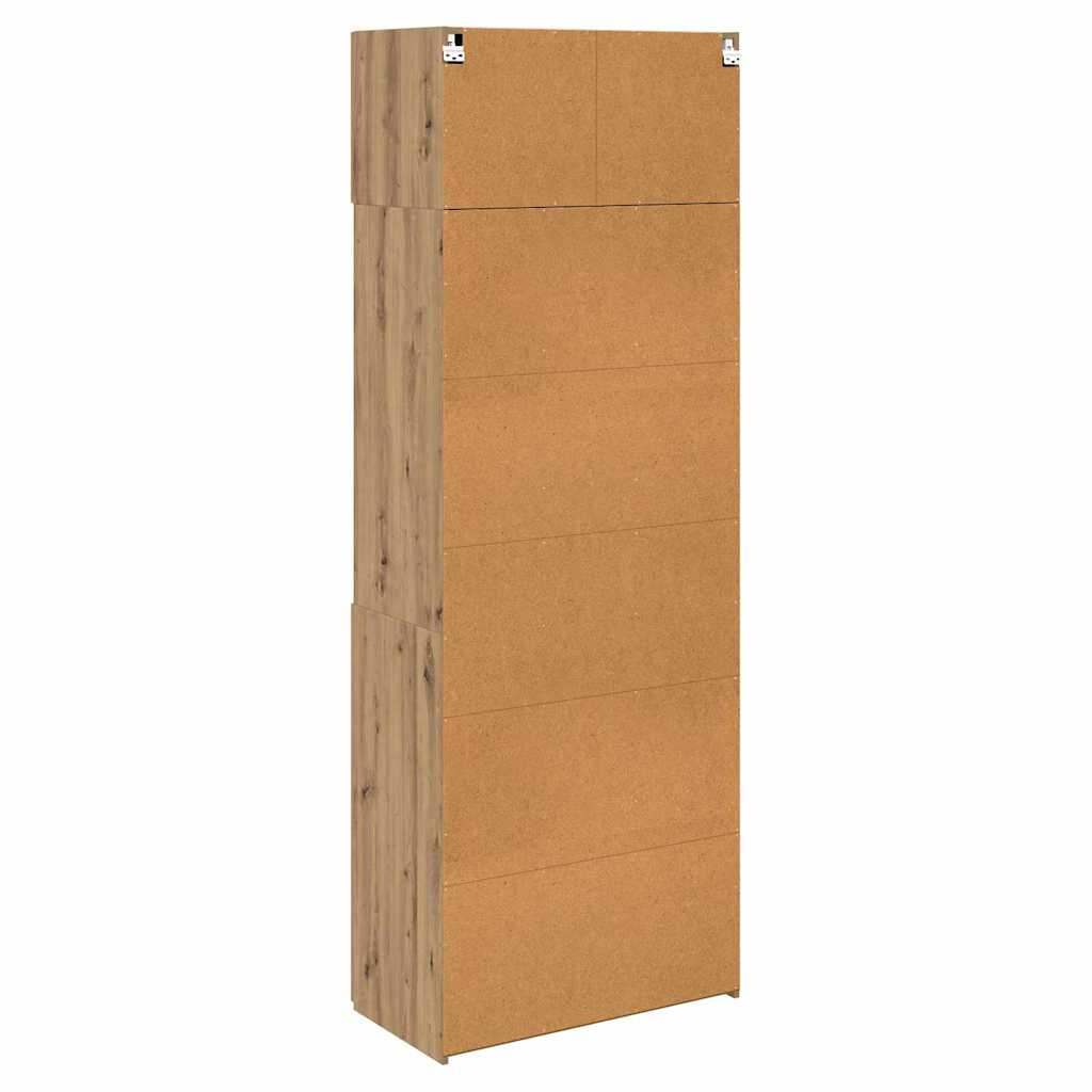 Opbevaringsskab Vægmonteret Artisan Egetræ 80 x 42,5 x 225 cm