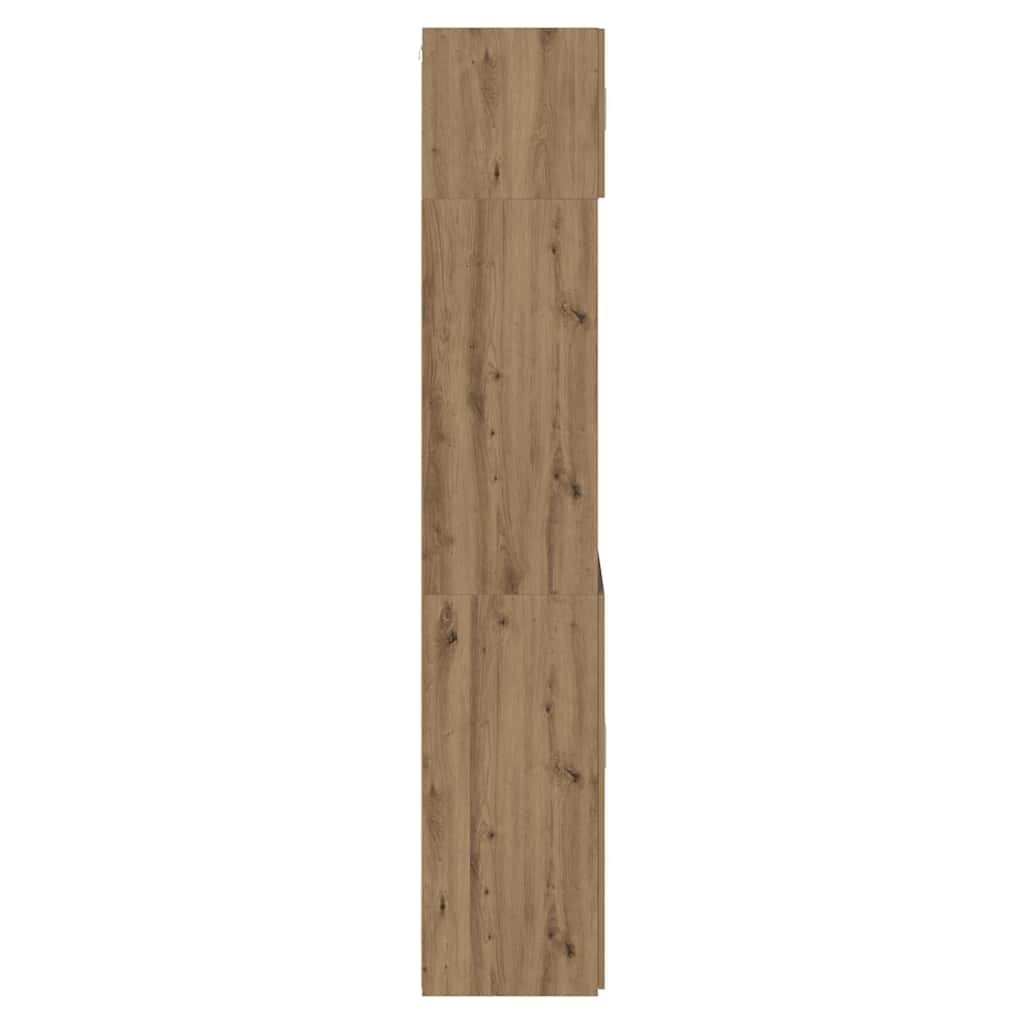 Opbevaringsskab Vægmonteret Artisan Egetræ 80 x 42,5 x 225 cm