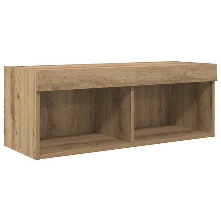 TV Vægmonteringer 4 pcs Artisan Egetræ Konstrueret træ
