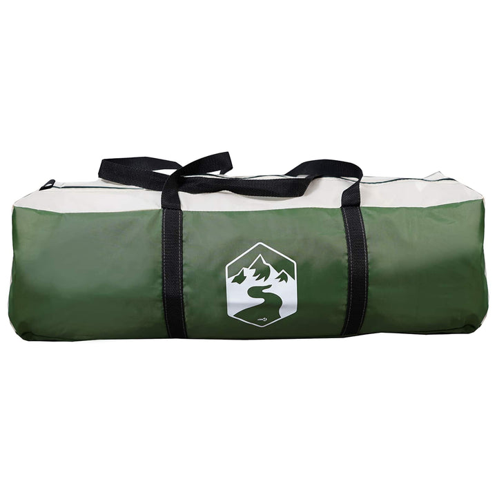 Familietelt 5-personers Grøn 185T Polyester med PU Coating
